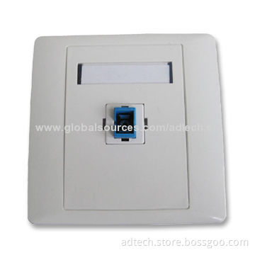 Fiber-optic Faceplate with 86 Types and One Port, Suitable for SC Simplex Adapter